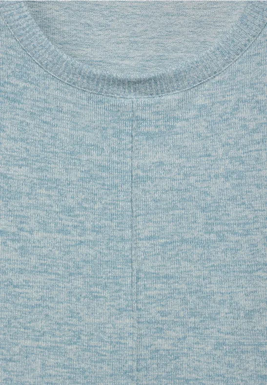 Cosy Langarmshirt turquoise melange