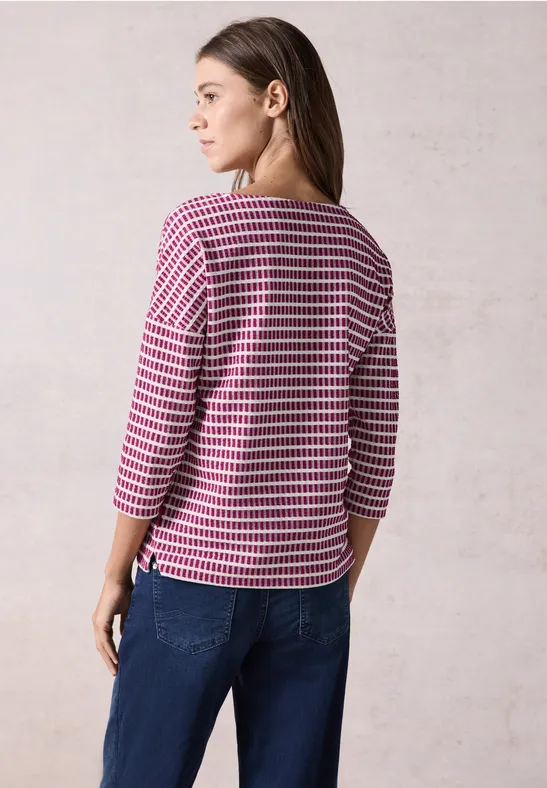Strukturshirt jewel pink
