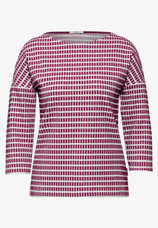 Strukturshirt jewel pink