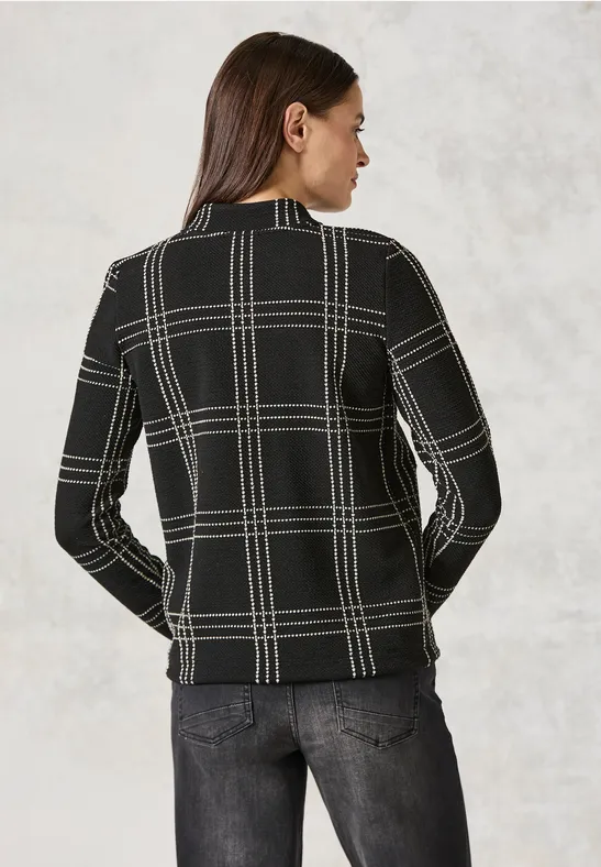 Jaquard-Jacke Black