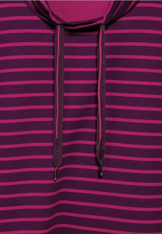 T-shirt à grand col beloved berry