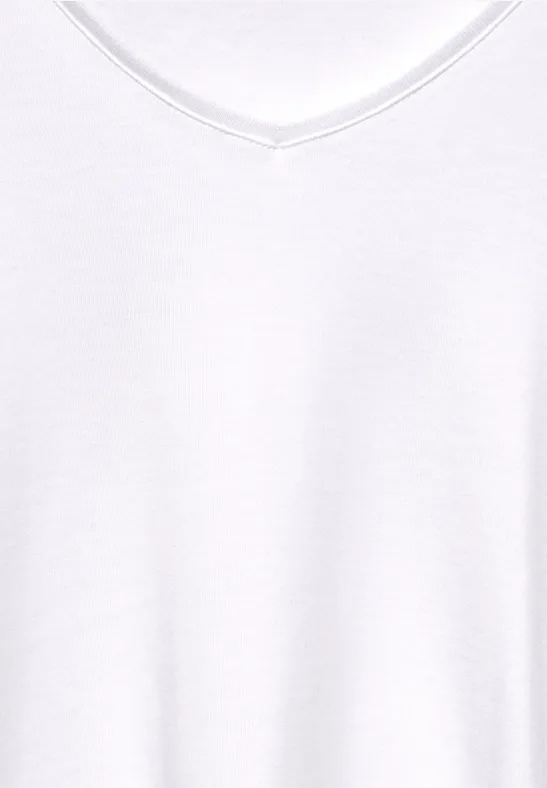 Shirt mit V-Ausschnitt White