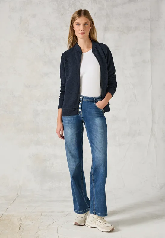 Strukturjacke universal blue