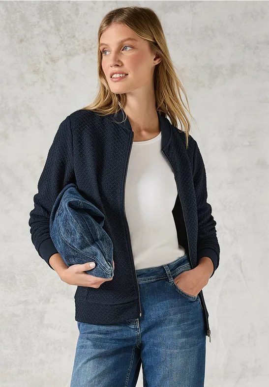 Strukturjacke universal blue