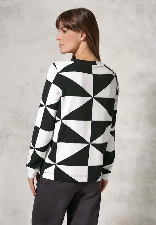 Gemustertes Ottoman Shirt Black