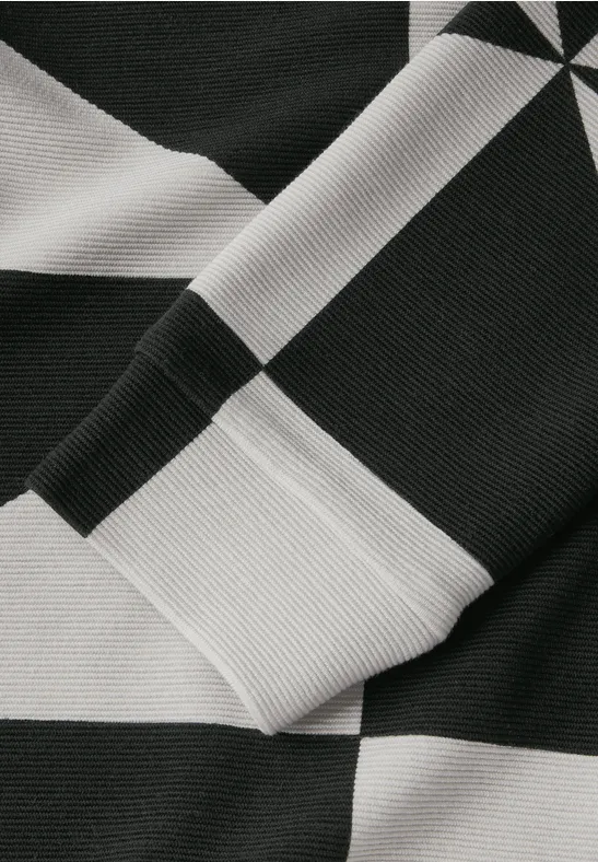 Gemustertes Ottoman Shirt Black