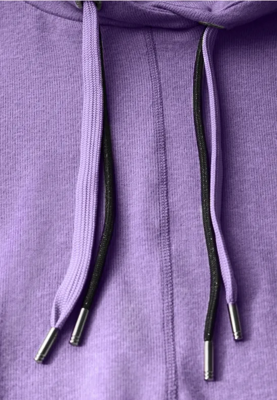 T-shirt à col châle gentle lilac melange