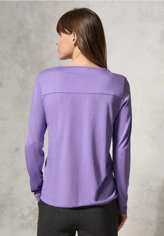 T-shirt au look tunique gentle lilac