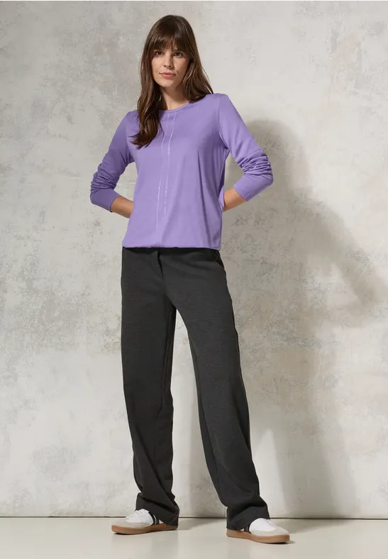 T-shirt au look tunique gentle lilac