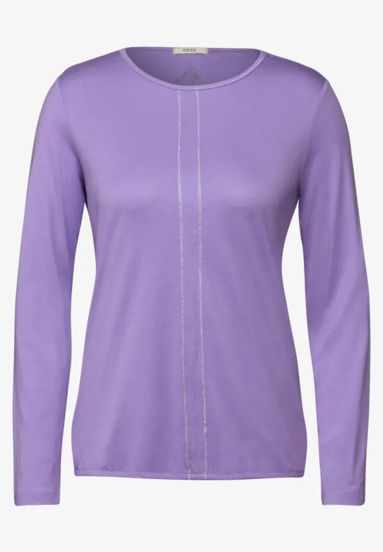T-shirt au look tunique gentle lilac