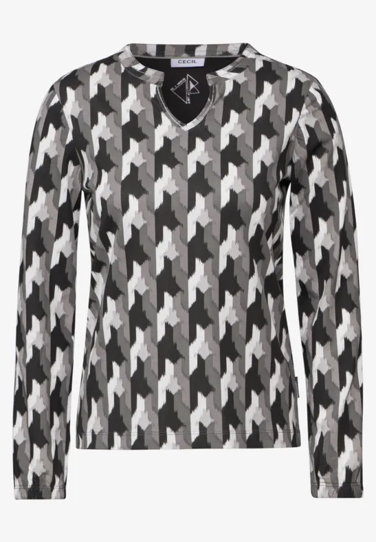 T-shirt à motifs Black