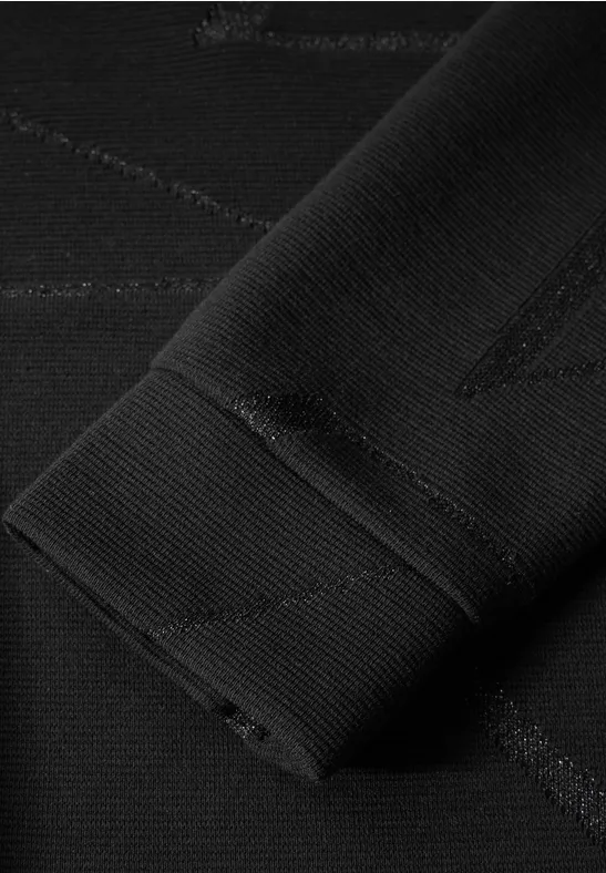 T-shirt jacquard Black