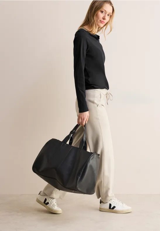 T-shirt au look tunique Black
