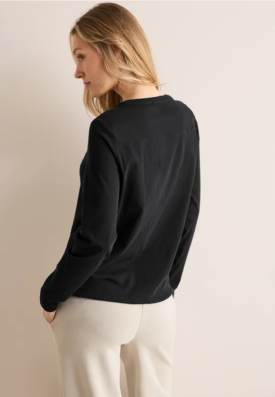 T-shirt au look tunique Black