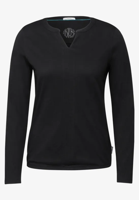 T-shirt au look tunique Black