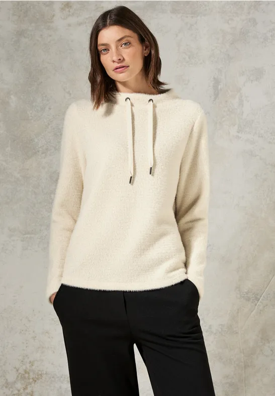 T-shirt en fil de plume raw sand beige