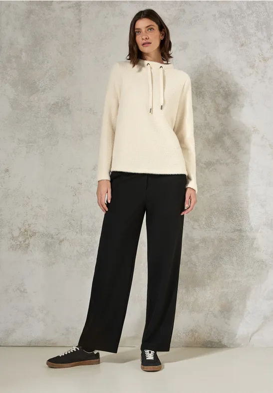 T-shirt en fil de plume raw sand beige