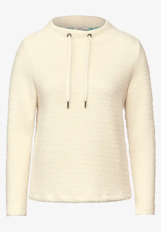 T-shirt en fil de plume raw sand beige