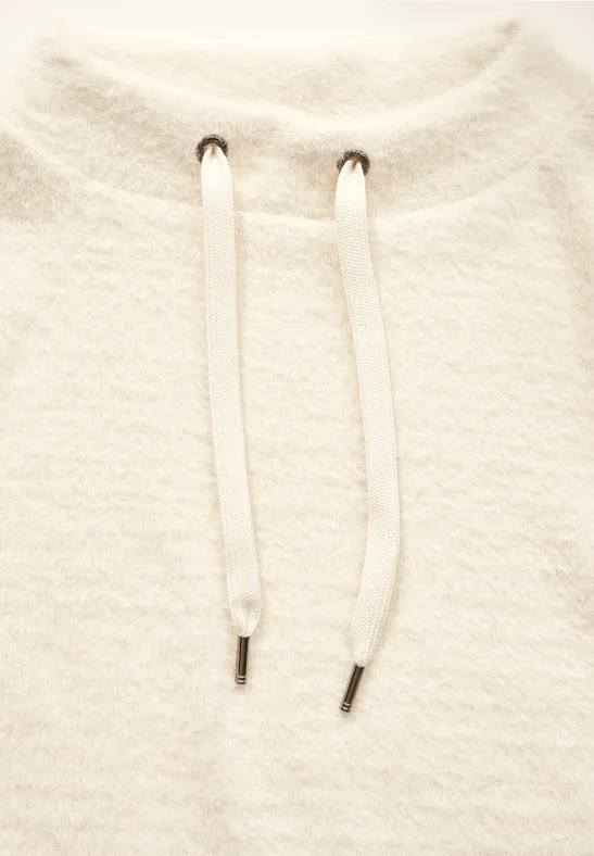 T-shirt en fil de plume raw sand beige