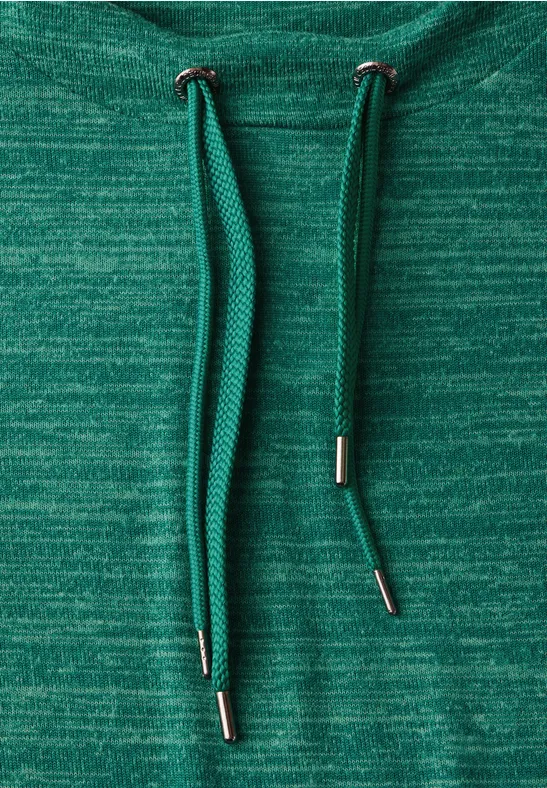 T-shirt à manches longues petrol green melange