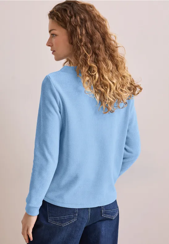T-shirt en velours côtelé fresh light blue