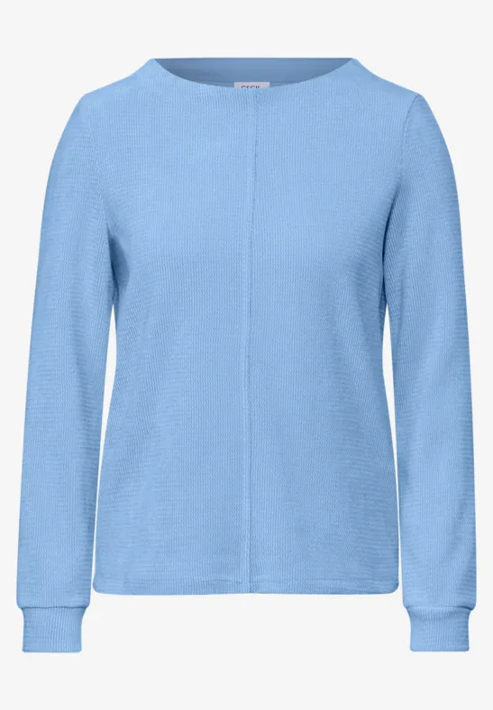 T-shirt en velours côtelé fresh light blue