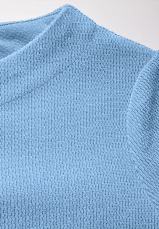 T-shirt en velours côtelé fresh light blue