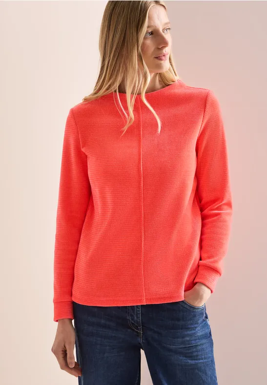 T-shirt en velours côtelé juicy orange