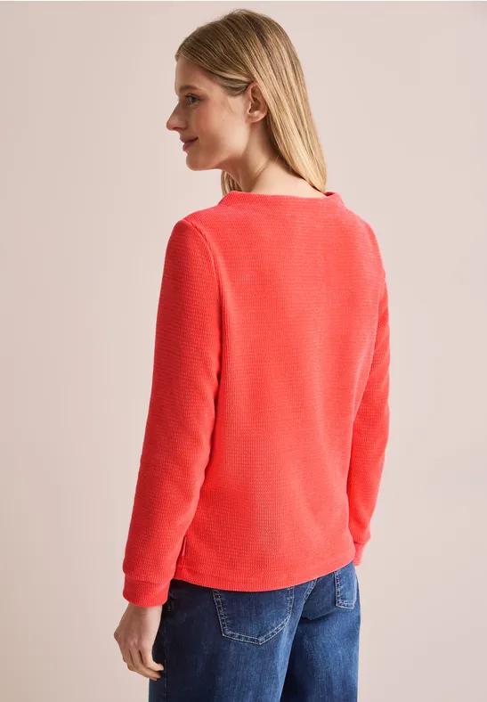 T-shirt en velours côtelé juicy orange