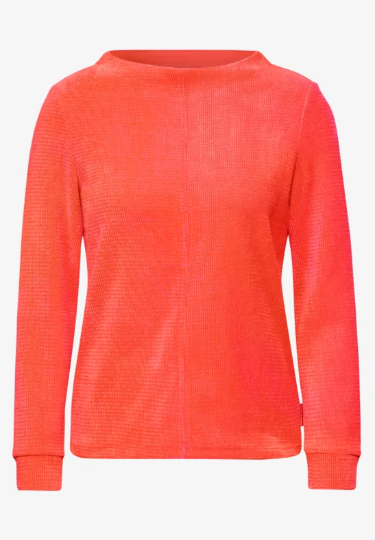 T-shirt en velours côtelé juicy orange