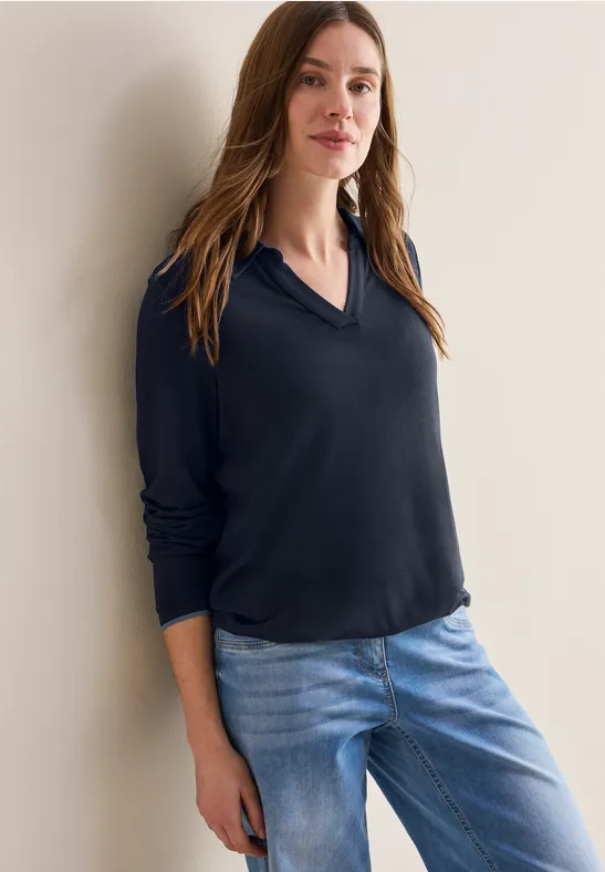 Shirt mit Hemdkragen universal blue