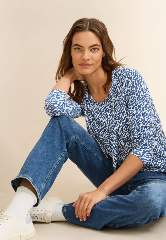T-shirt au look tunique true navy