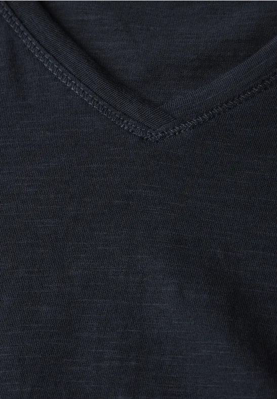 Basic V-Neck T-Shirt universal blue