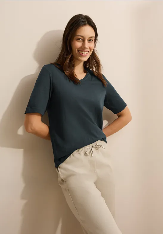 T-shirt au look tunique slate khaki