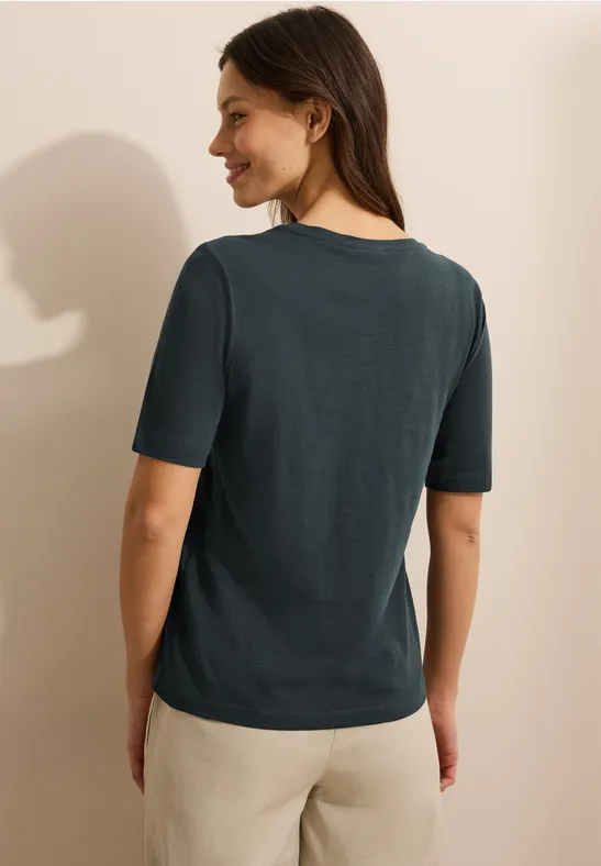T-shirt au look tunique slate khaki