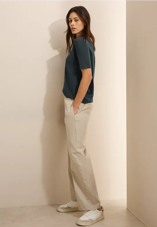 T-shirt au look tunique slate khaki