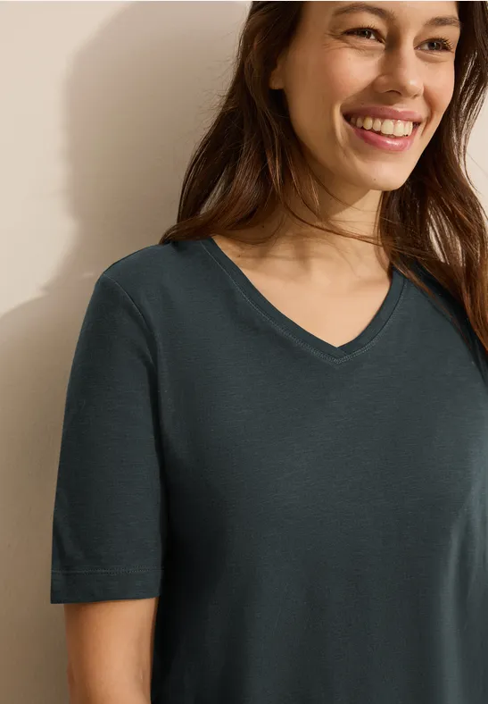 T-shirt au look tunique slate khaki