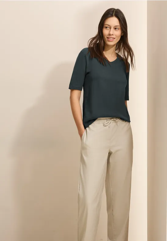 T-shirt au look tunique slate khaki