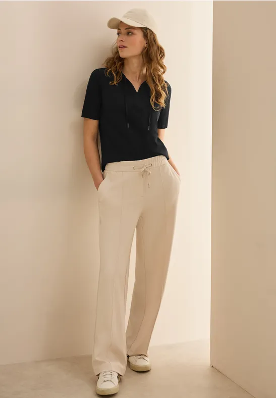 T-Shirt im Tunika-Look Black