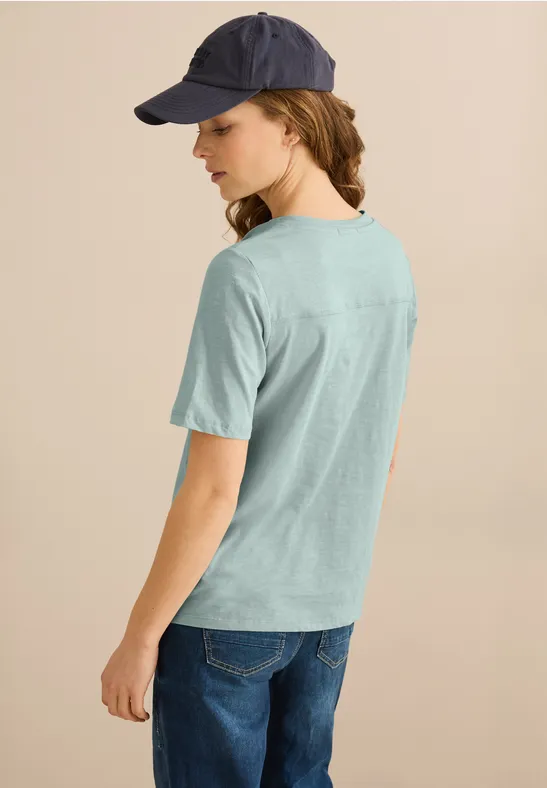 T-shirt au look tunique cool salvia green