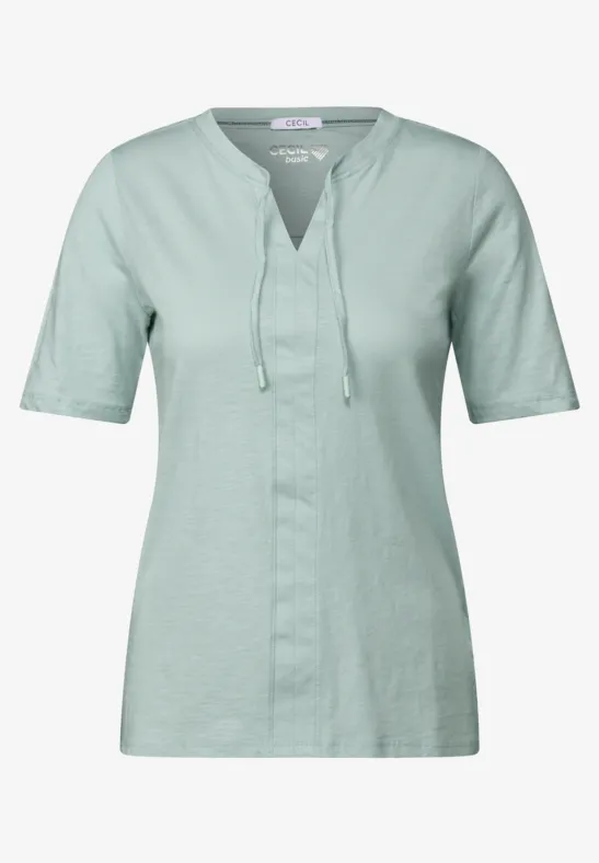 T-shirt au look tunique cool salvia green