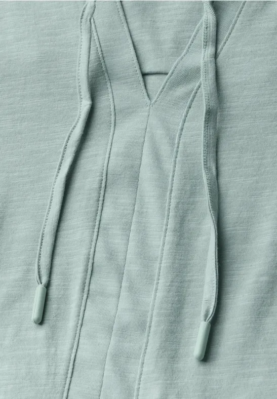 T-shirt au look tunique cool salvia green