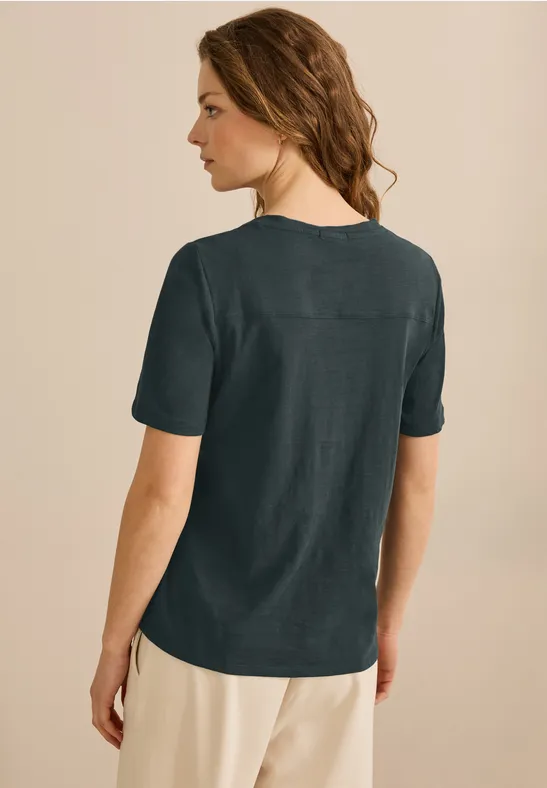 T-shirt au look tunique slate khaki