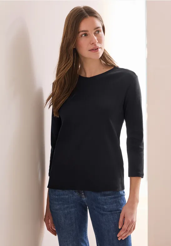 Basic Dekolt w szpic Black