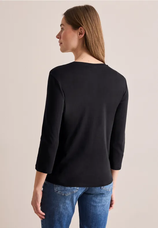Basic Dekolt w szpic Black