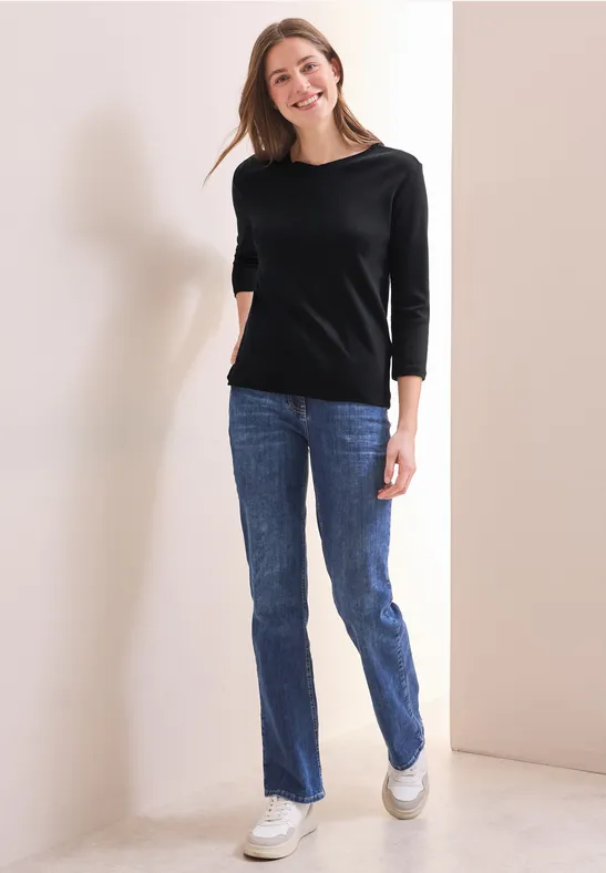 Basic Dekolt w szpic Black