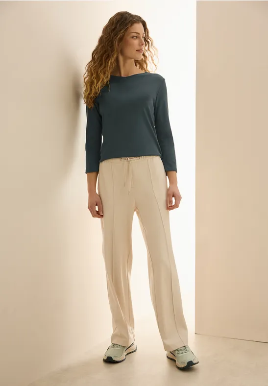 Chemise basique à col en V slate khaki