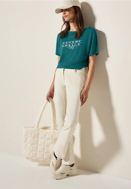 T-Shirt mit grafischem Print green lagoon