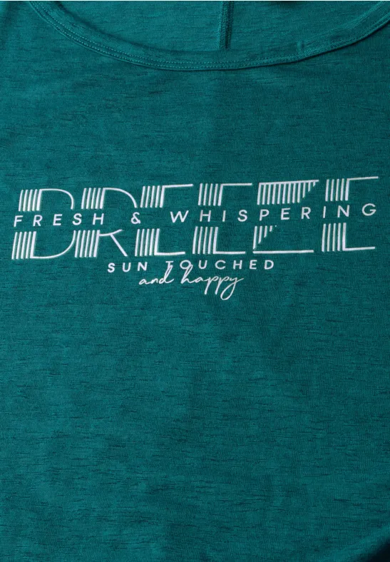 T-Shirt mit grafischem Print green lagoon