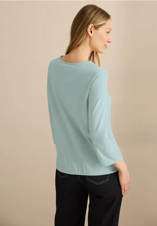 T-shirt au look tunique cool salvia green